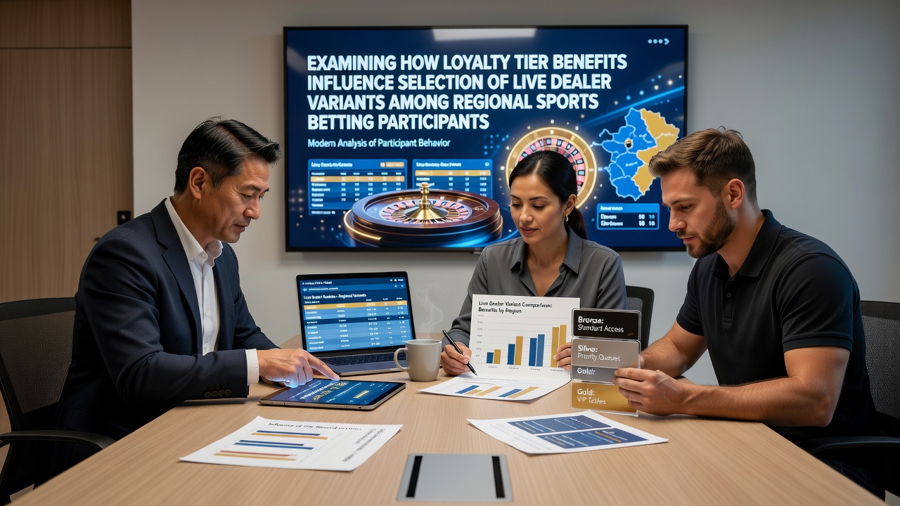 Regional sports betting participants reviewing loyalty tier options at live dealer tables