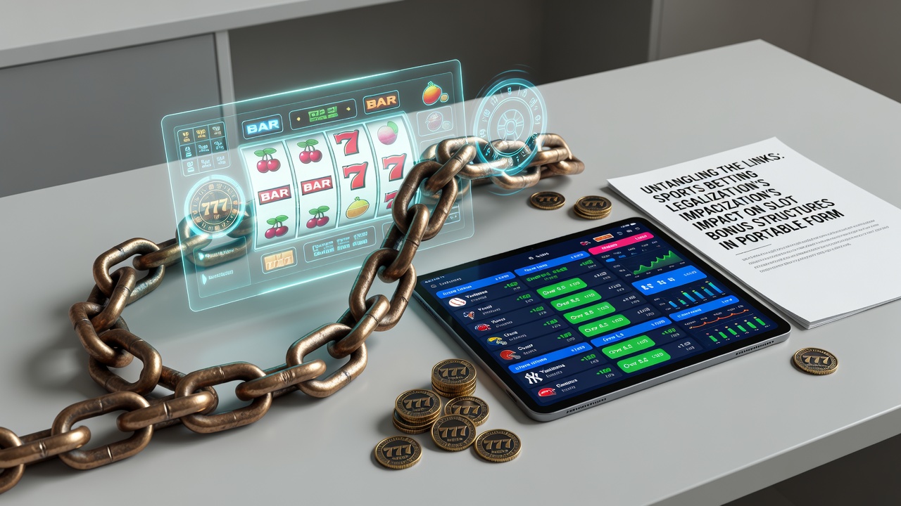 Data charts showing changes in mobile slot bonus percentages after sports betting legalization in multiple U.S. states